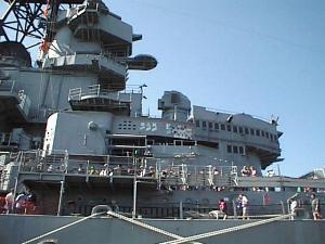 Starboard view of bridge
