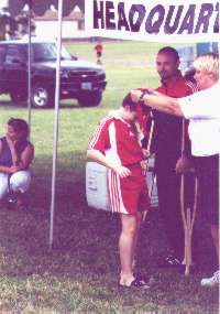 Getting medal at Hillsboro