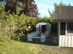 The rear garden
